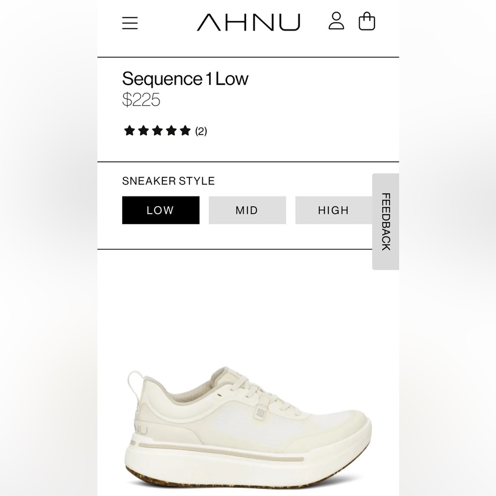 Ahnu White Athletic Shoes